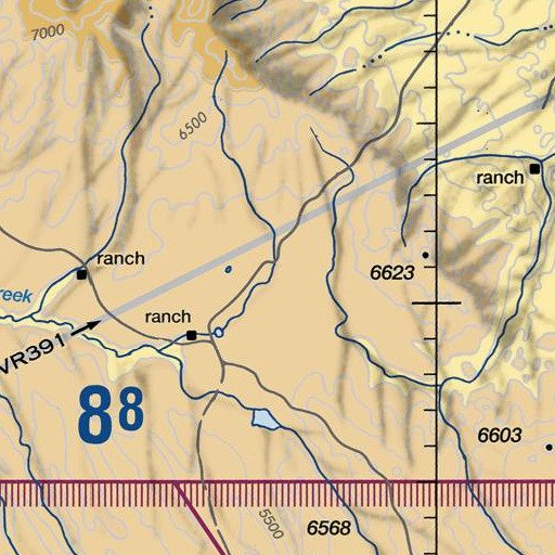 FAA VFR chart of Nettleton Dam, ID