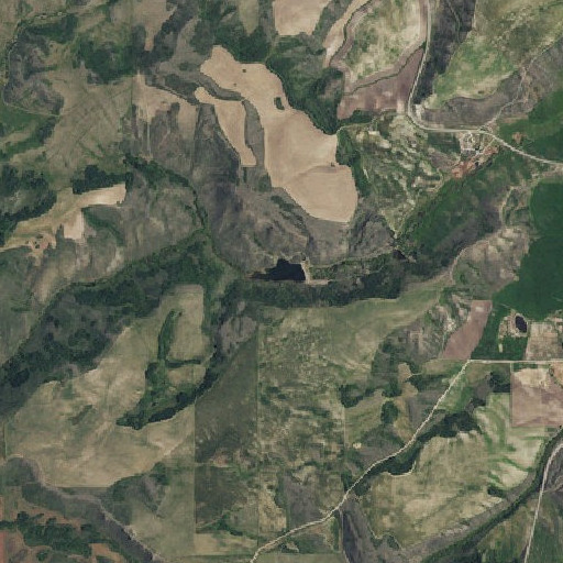Aerial imagery of Bohn Dam, ID
