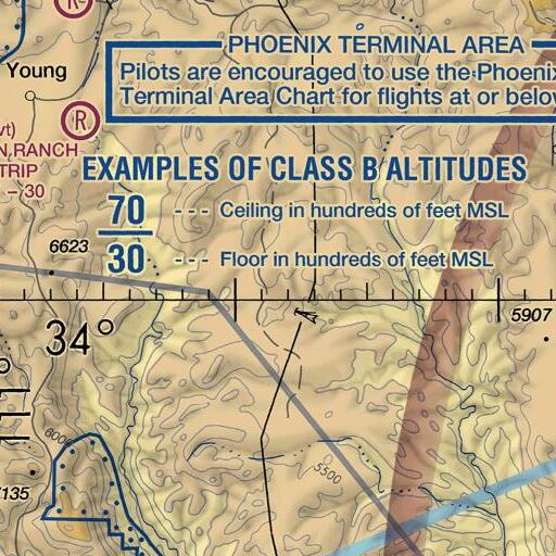 FAA VFR chart of Wolf Spring, AZ