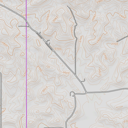 OpenTopoMap map of Cove, ID