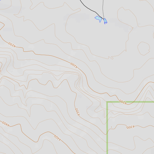 OpenTopoMap map of Windy Point, ID