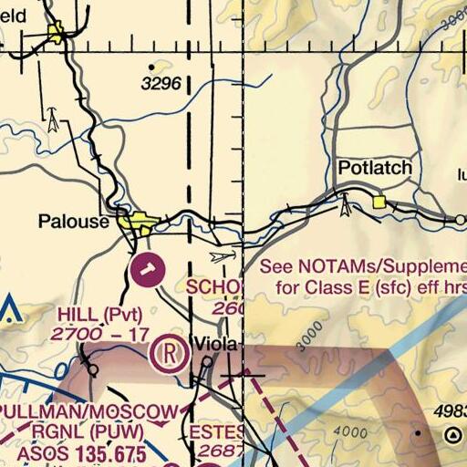 FAA VFR chart of Wellesley, ID