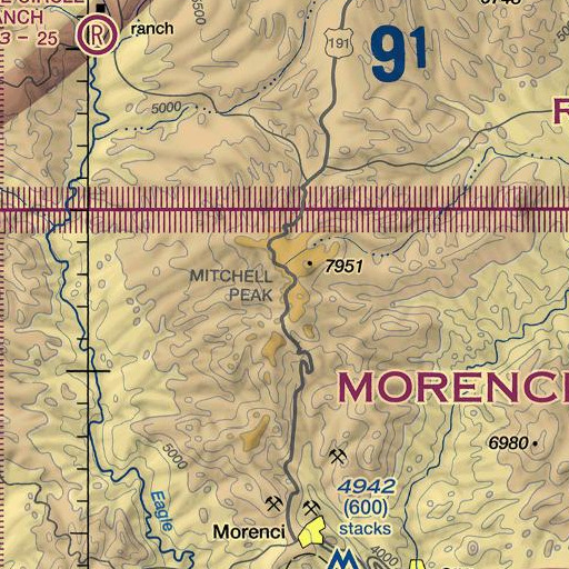 FAA VFR chart of Maple Spring, AZ