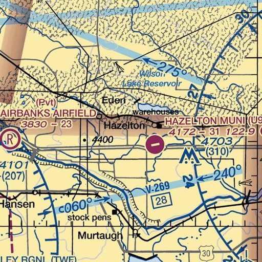 FAA VFR chart of Valley School, ID