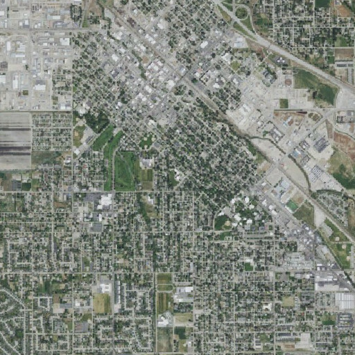 Aerial imagery of Washington Elementary School, ID