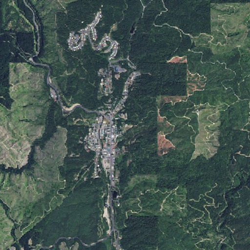 Aerial imagery of Pierce Elementary School, ID