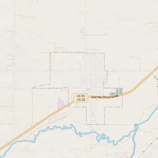 OpenStreetMap map of Richfield School, ID