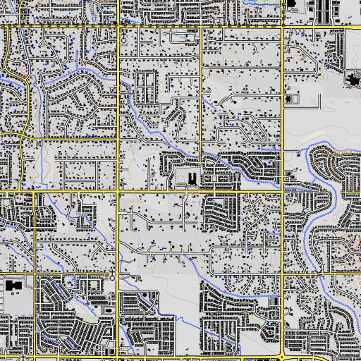 OpenTopoMap map of Amity Elementary School, ID