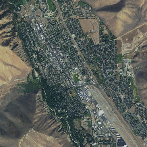 Aerial imagery of Hailey Elementary School, ID