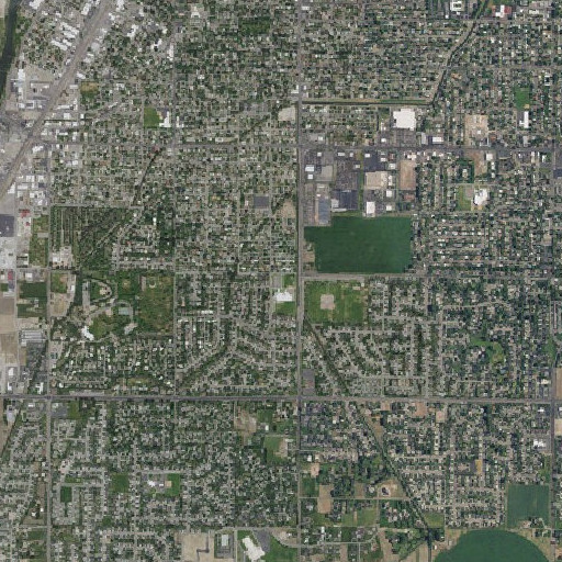 Aerial imagery of Longfellow Elementary School, ID