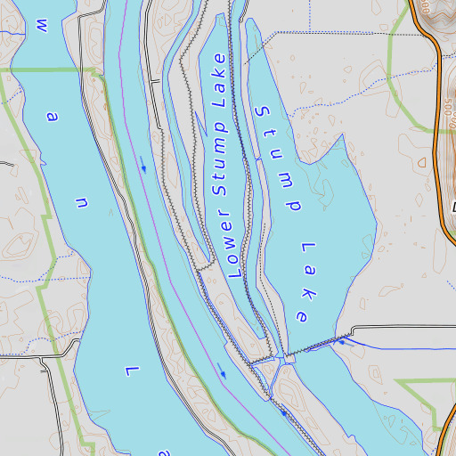 OpenTopoMap map of Deep Lake, IL