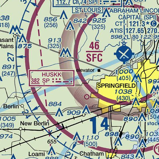FAA VFR chart of Archer Creek, IL