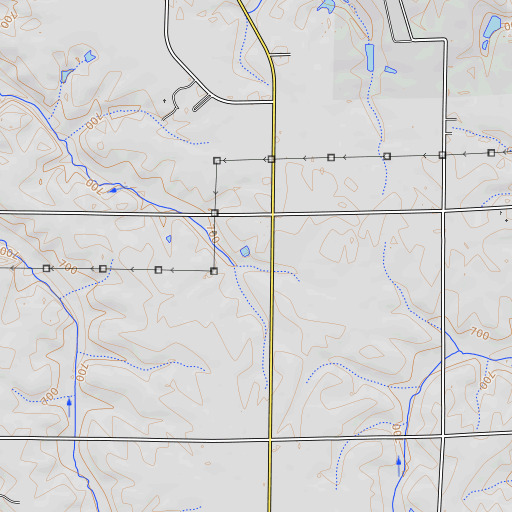 OpenTopoMap map of Arrowhead Ranch, IL
