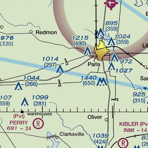 FAA VFR chart of Asher School (historical), IL