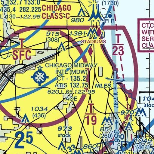 FAA VFR chart of Assumption School, IL