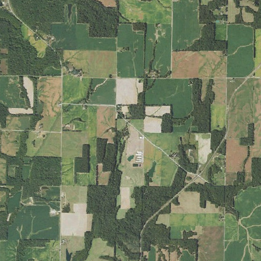 Aerial imagery of Atchisson Cemetery, IL