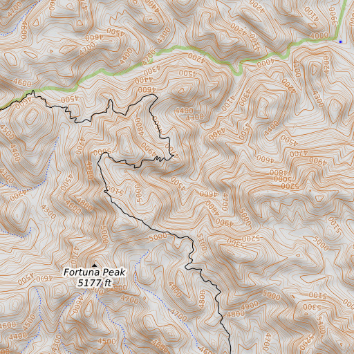 OpenTopoMap map of Mac Spring, AZ