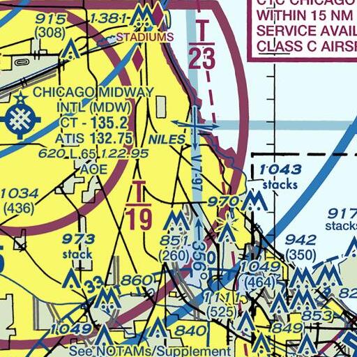 FAA VFR chart of Avalon Park, IL