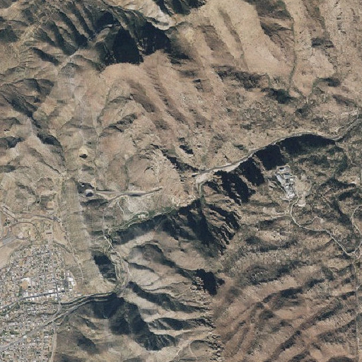 Aerial imagery of Queen Creek Tunnel, AZ