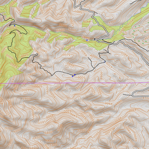 OpenTopoMap map of Rock Spring, AZ