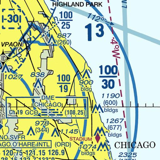 FAA VFR chart of Bethlehem Lutheran School, IL