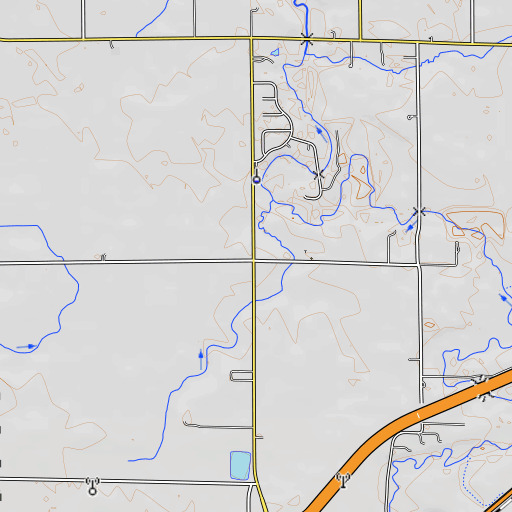 OpenTopoMap map of Bishop School (historical), IL