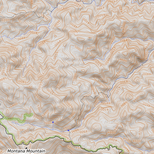 OpenTopoMap map of Walnut Spring, AZ