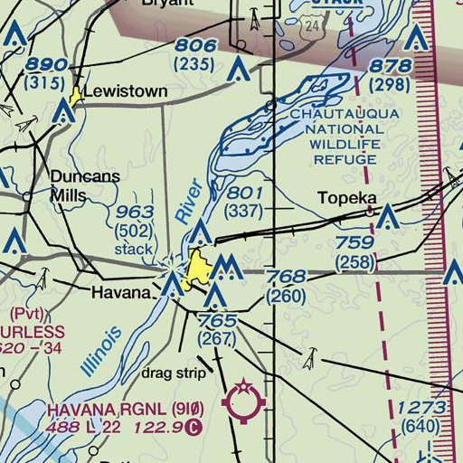 FAA VFR chart of Boatman School (historical), IL