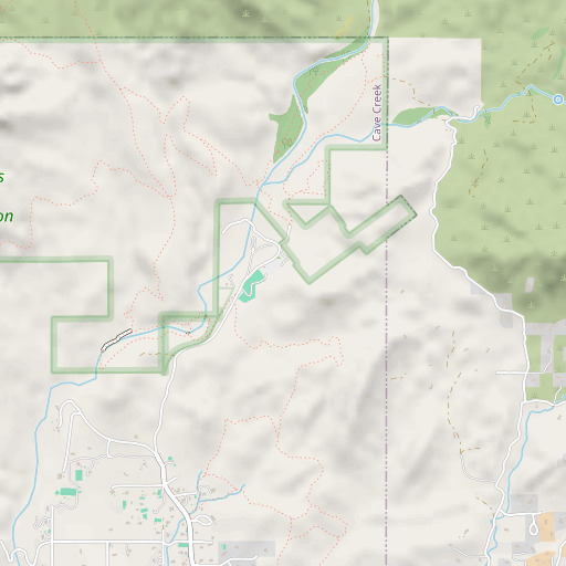 OpenStreetMap map of Liscum, AZ