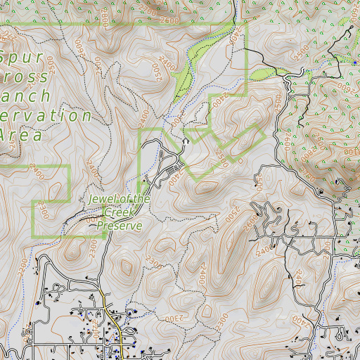 OpenTopoMap map of Liscum, AZ