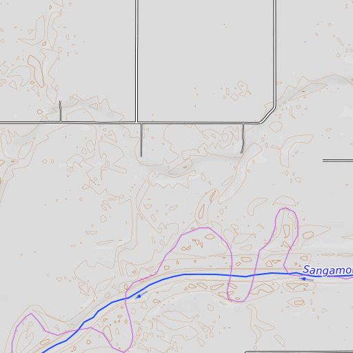 OpenTopoMap map of Bowles Lake, IL