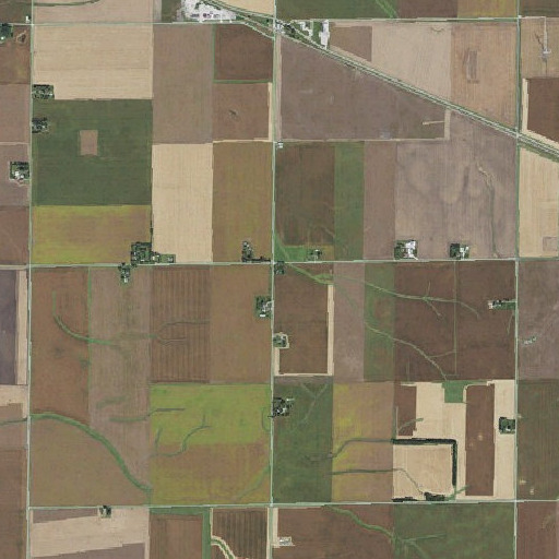 Aerial imagery of Brick School (historical), IL