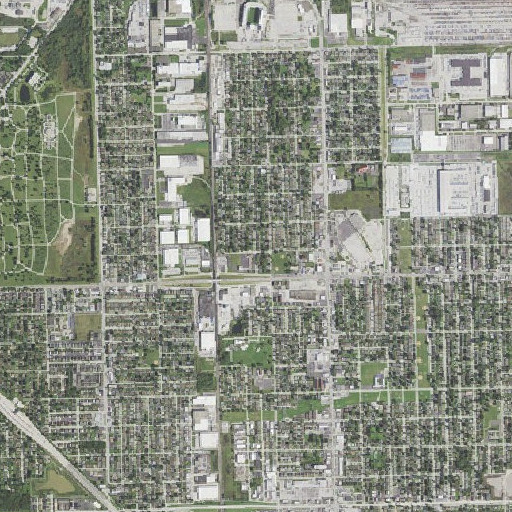 Aerial imagery of Bridgeview School, IL