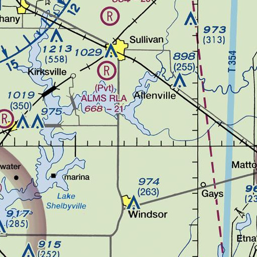 FAA VFR chart of Bruce, IL