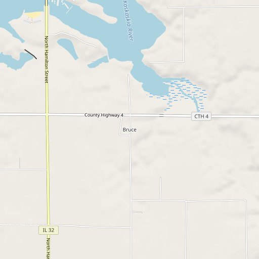 OpenStreetMap map of Bruce, IL