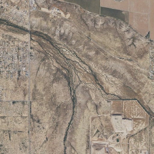 Aerial imagery of Brawley Wash, AZ