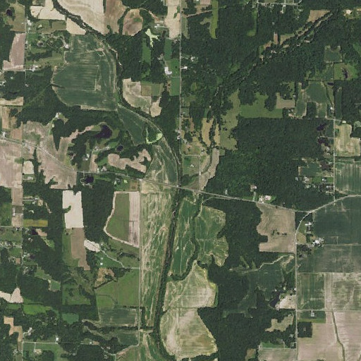 Aerial imagery of Brush Creek, IL