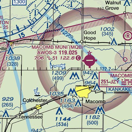 FAA VFR chart of Camp Chic-A-Gami, IL