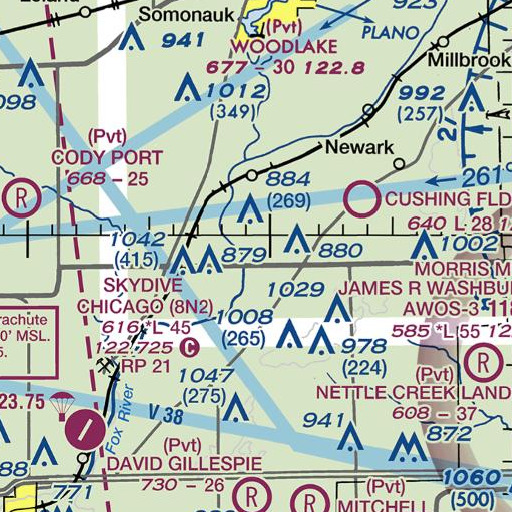 FAA VFR chart of Camp Merrybrook, IL
