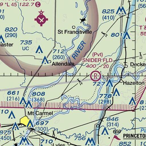 FAA VFR chart of Catfish Bend, IL