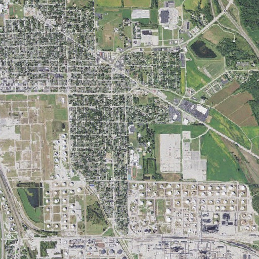 Aerial imagery of Central Elementary School, IL