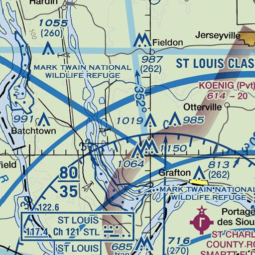 FAA VFR chart of Clary Spring, IL