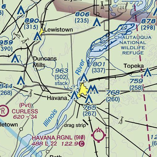 FAA VFR chart of Coal Creek, IL