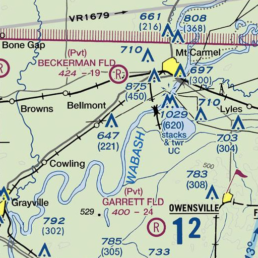 FAA VFR chart of Coffee Creek, IL