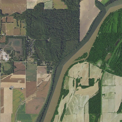 Aerial imagery of Coffee Creek, IL