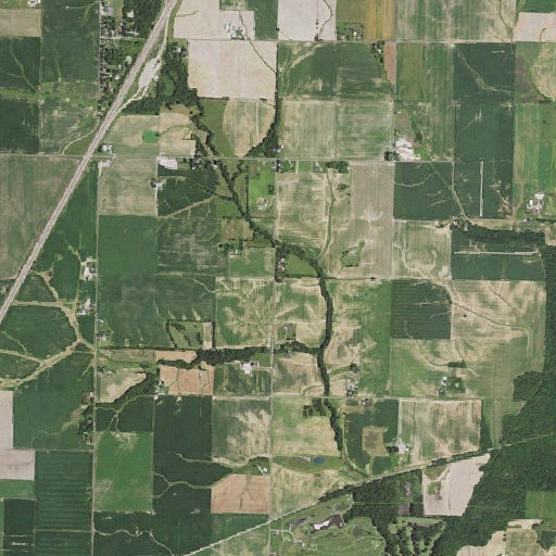 Aerial imagery of Columbia School, IL
