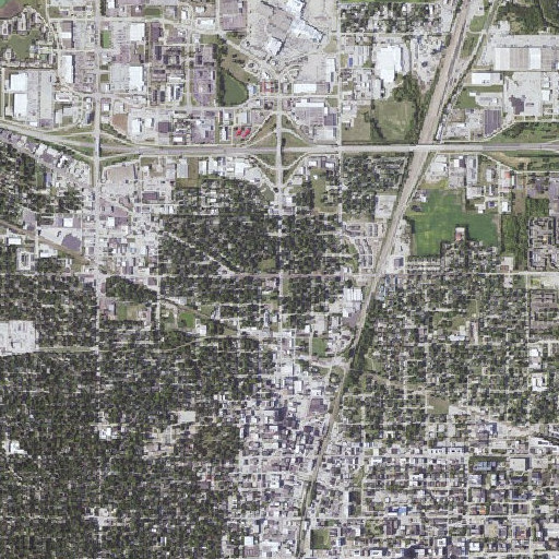 Aerial imagery of Columbia Elementary School, IL
