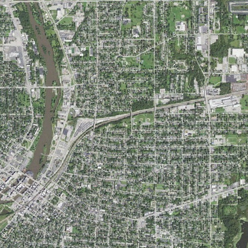 Aerial imagery of Copley Park, IL