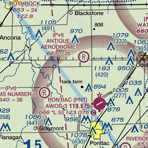 FAA VFR chart of Day School (historical), IL