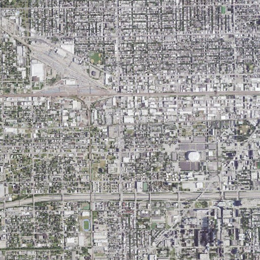 Aerial imagery of Dett Elementary School, IL